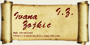 Ivana Zojkić vizit kartica